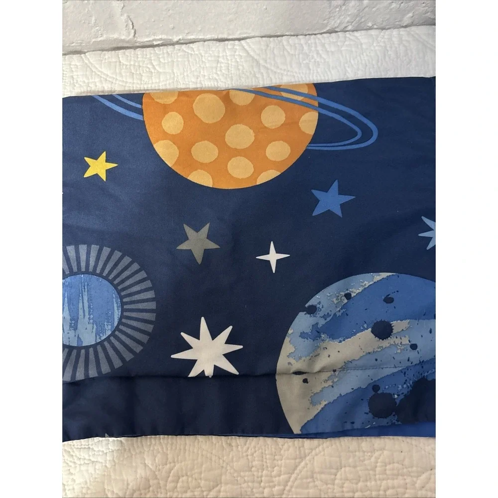 Twin Comforter With Pillow Sham Your Zone Solar System Navy Blue‎ Set.